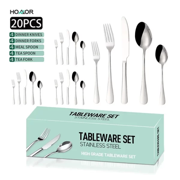 Bulk 20 PC Flatware Set 5