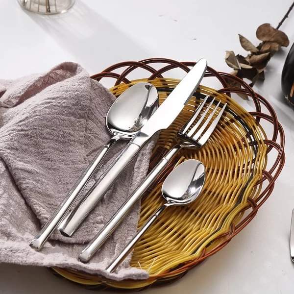 silver flatware set wholesale