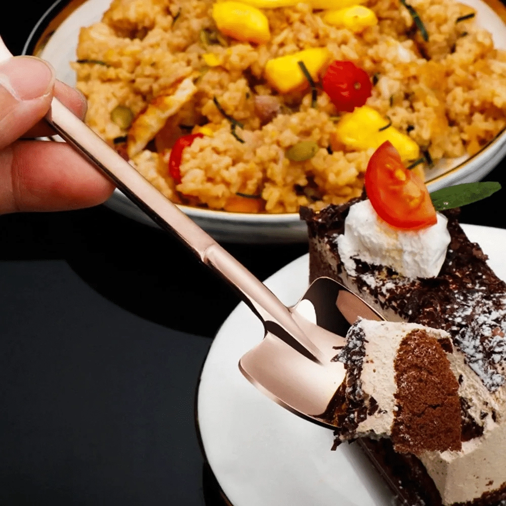 Stainless steel spoon for western food (1)