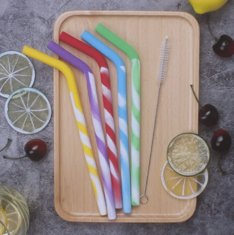 silicone straws